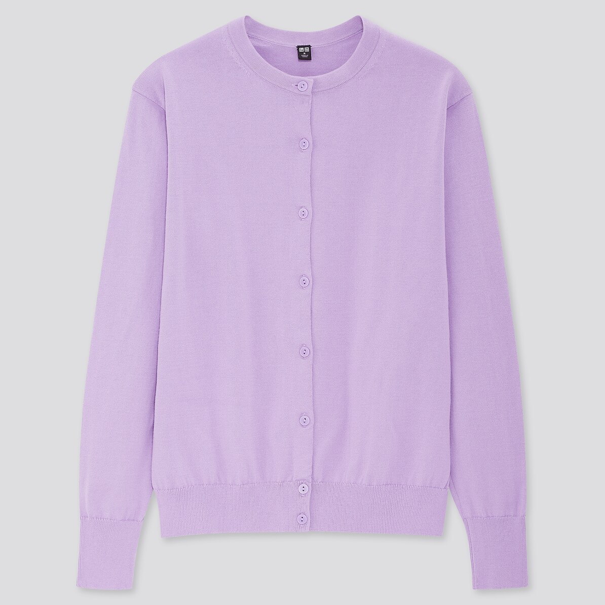 Uvカットスーピマコットンクルーネックカーディガン 長袖 Women ユニクロ