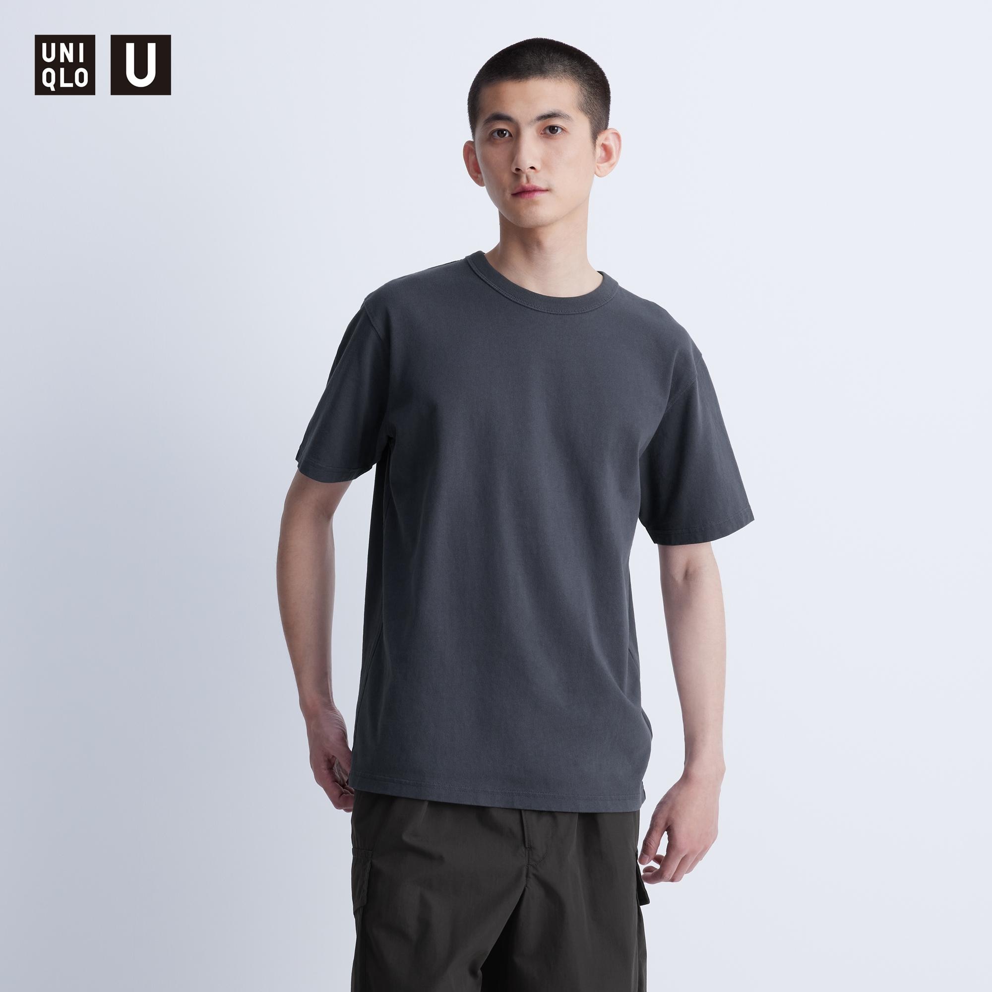 UNIQLO ユニクロ 七分袖 ライトグリーン カットソー Tシャツ Mサイズ