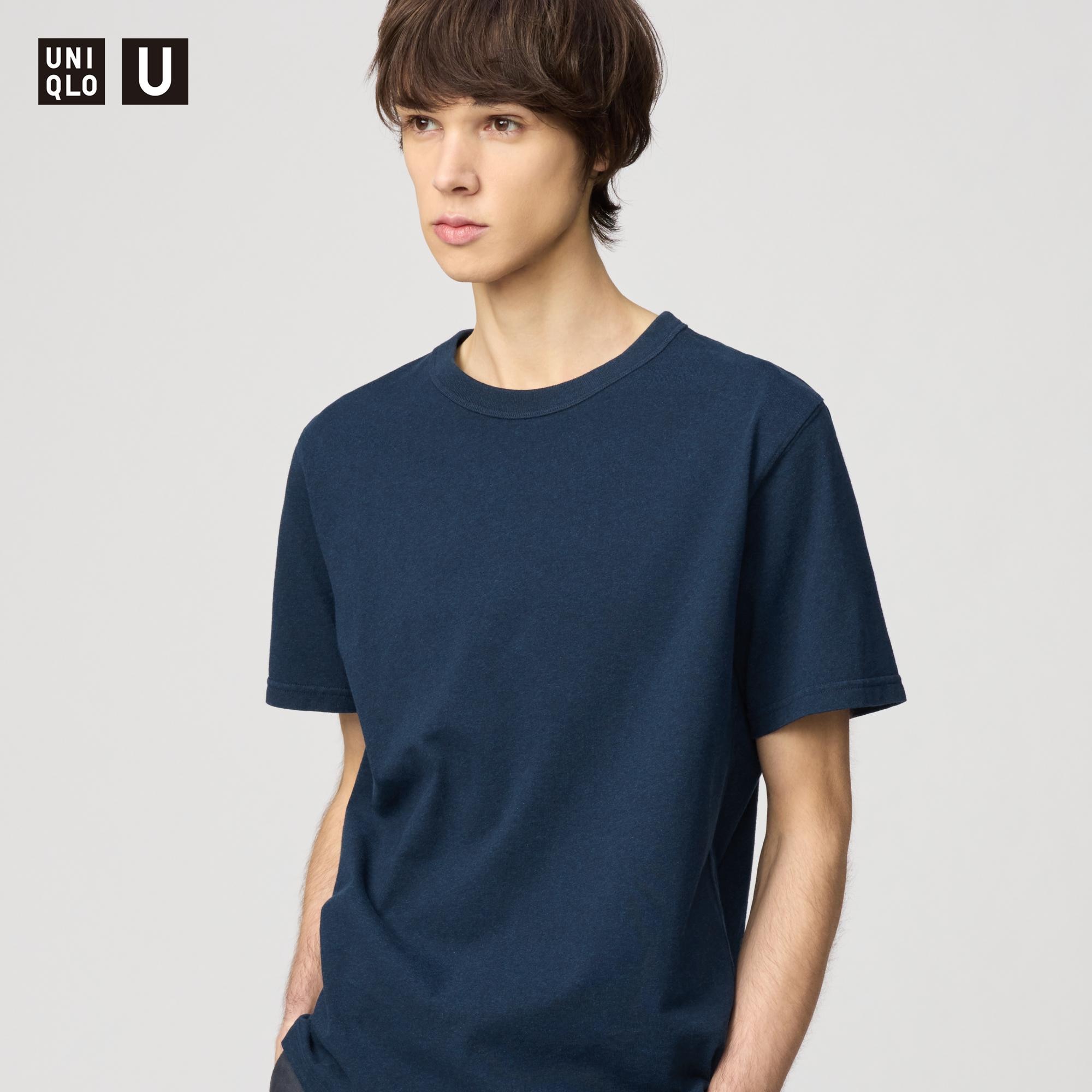 UNIQLO メンズS ネイビーTシャツ - Tシャツ