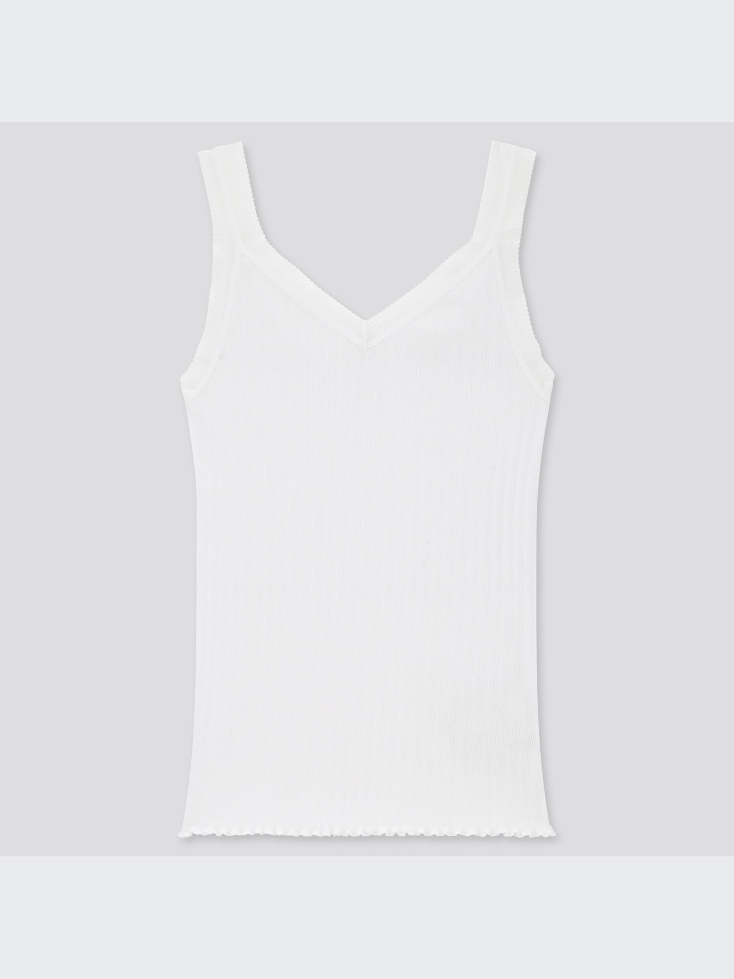 ユニクロ公式 | コットンポインテールレースタンクトップ