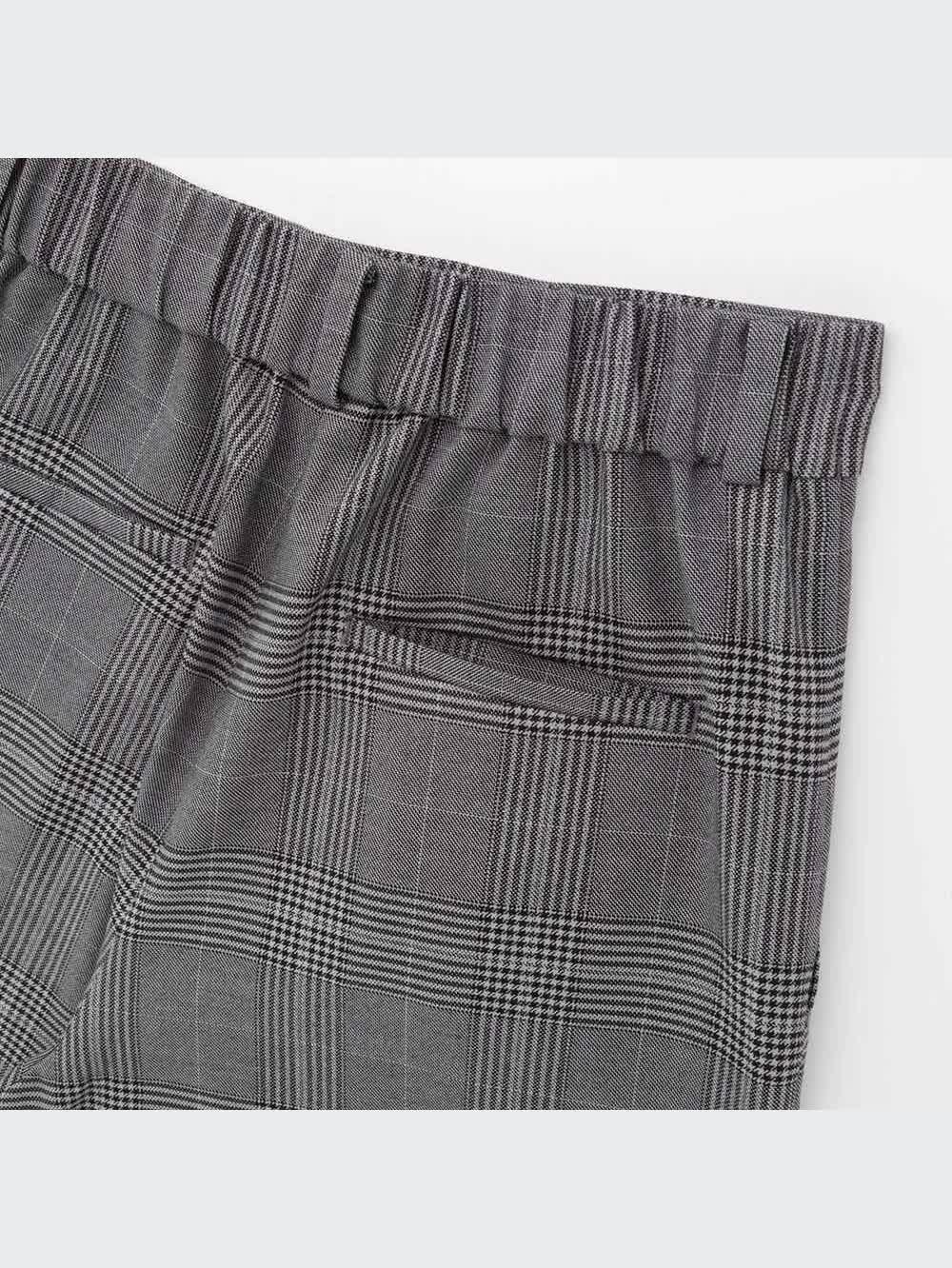 ユニクロ公式 | ワイドストレートパンツ（ウールライク・丈標準68～70cm）