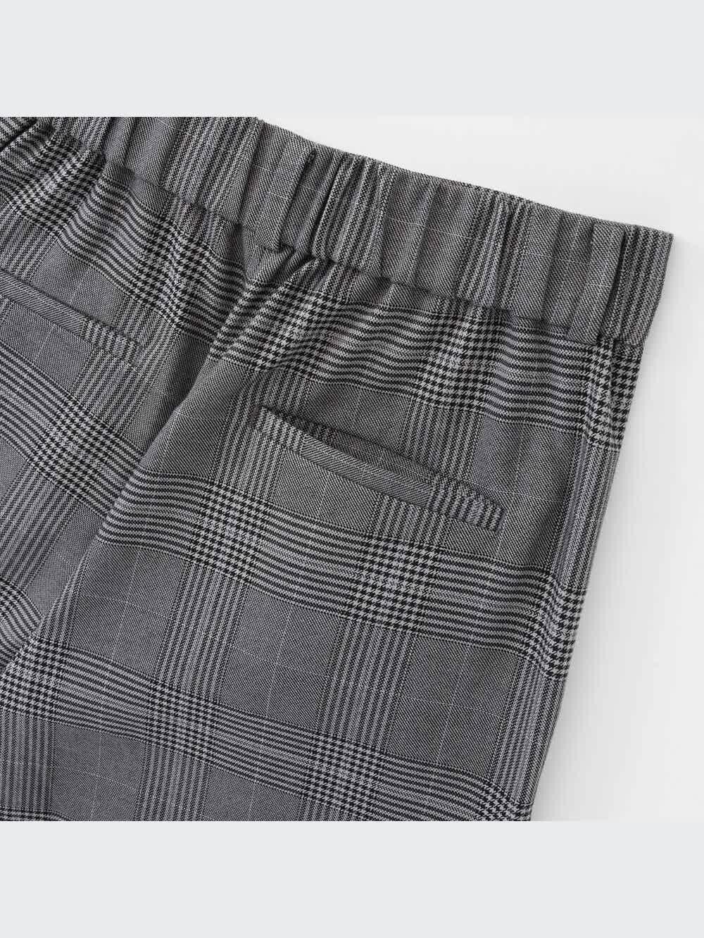 ユニクロ公式 | ワイドストレートパンツ（ウールライク・丈長め73～75cm）