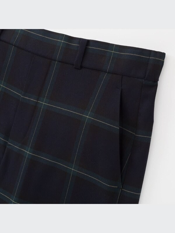 ワイドストレートパンツ（ウールライク・丈長め73～75cm）