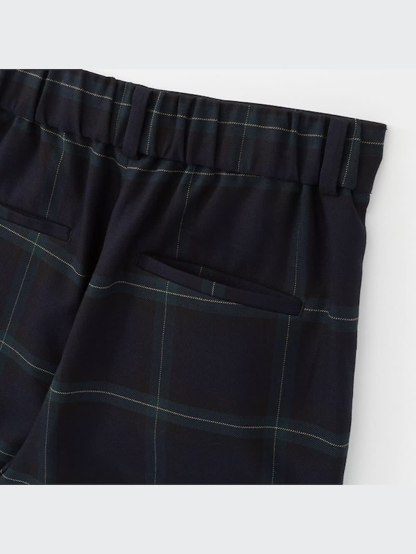 ワイドストレートパンツ（ウールライク・丈長め73～75cm）