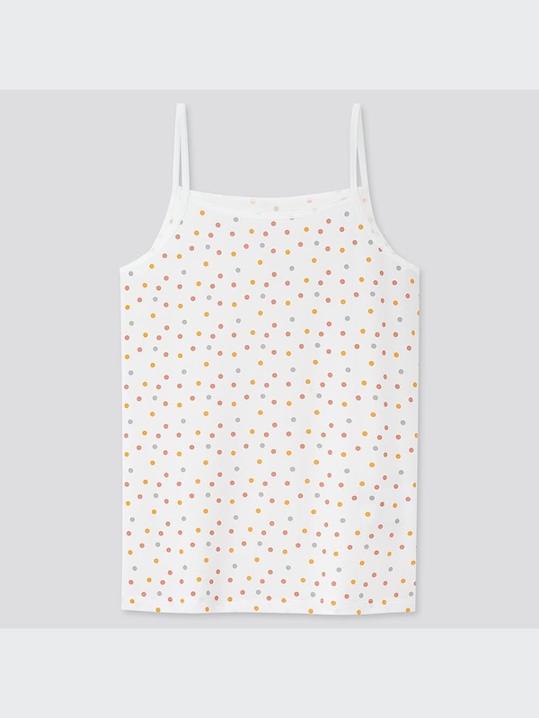 GIRLS エアリズムコットンブレンドキャミソール（ドット）