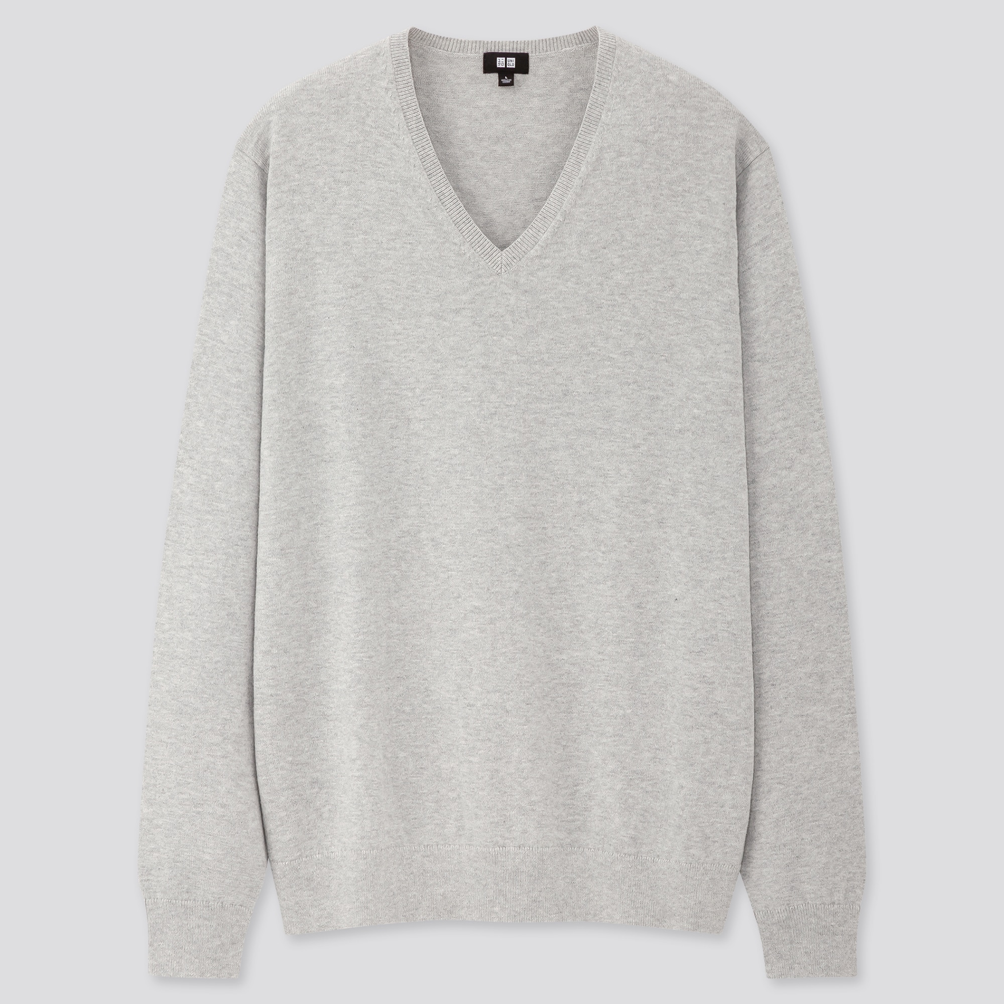 ユニクロ UNIQLO VネックセーターメンズM PURE NEW WOOL - トップス