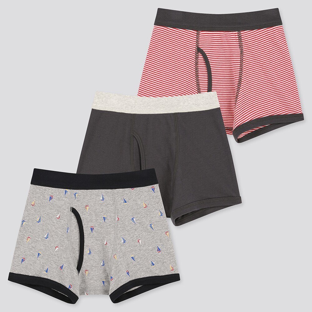 Uniqloのboys ボクサーブリーフ ヨット 3枚組 Stylehint