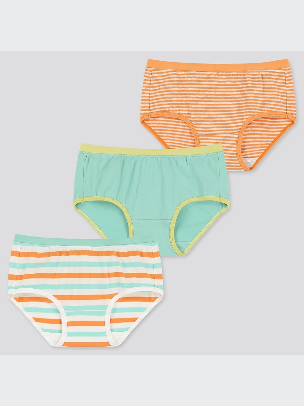 ユニクロ公式 | GIRLS ショーツ（ボーダー・ヒップハンガー・3枚組）