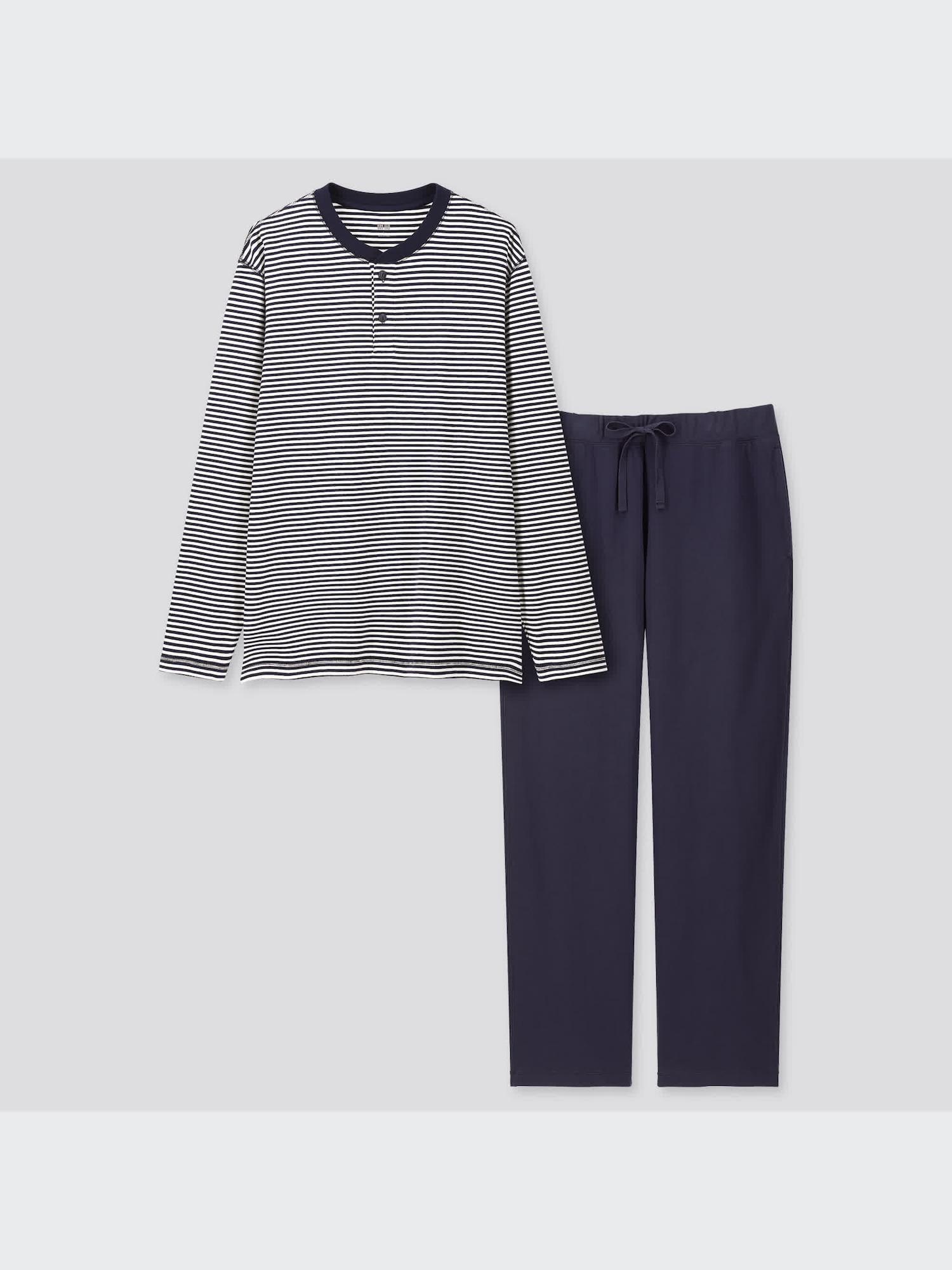 ユニクロ公式 | ウルトラストレッチワッフルセット（ボーダー・長袖）