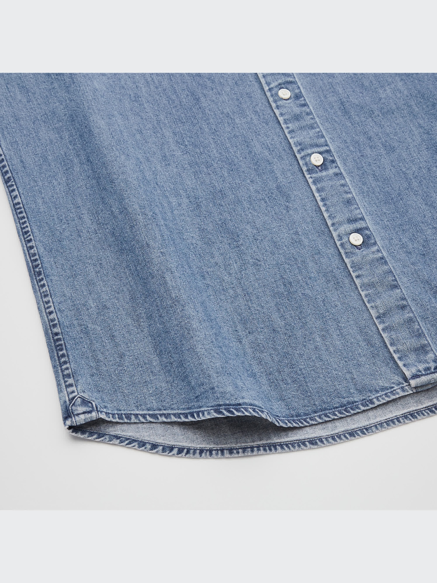 ✧︎*ページ ユニクロ公式 | デニムシャツ（ボタンダウンカラー・長袖）