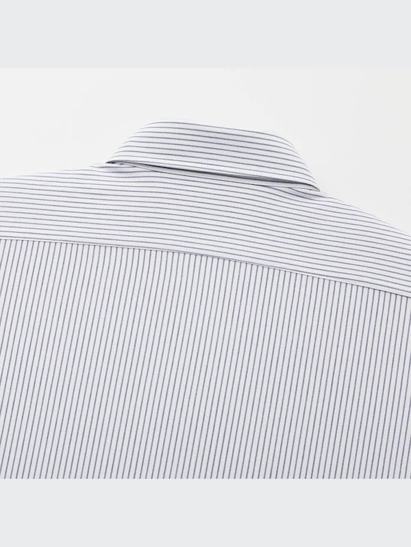 ドライイージーケアコンフォートストライプシャツ（ボタンダウンカラー・半袖）