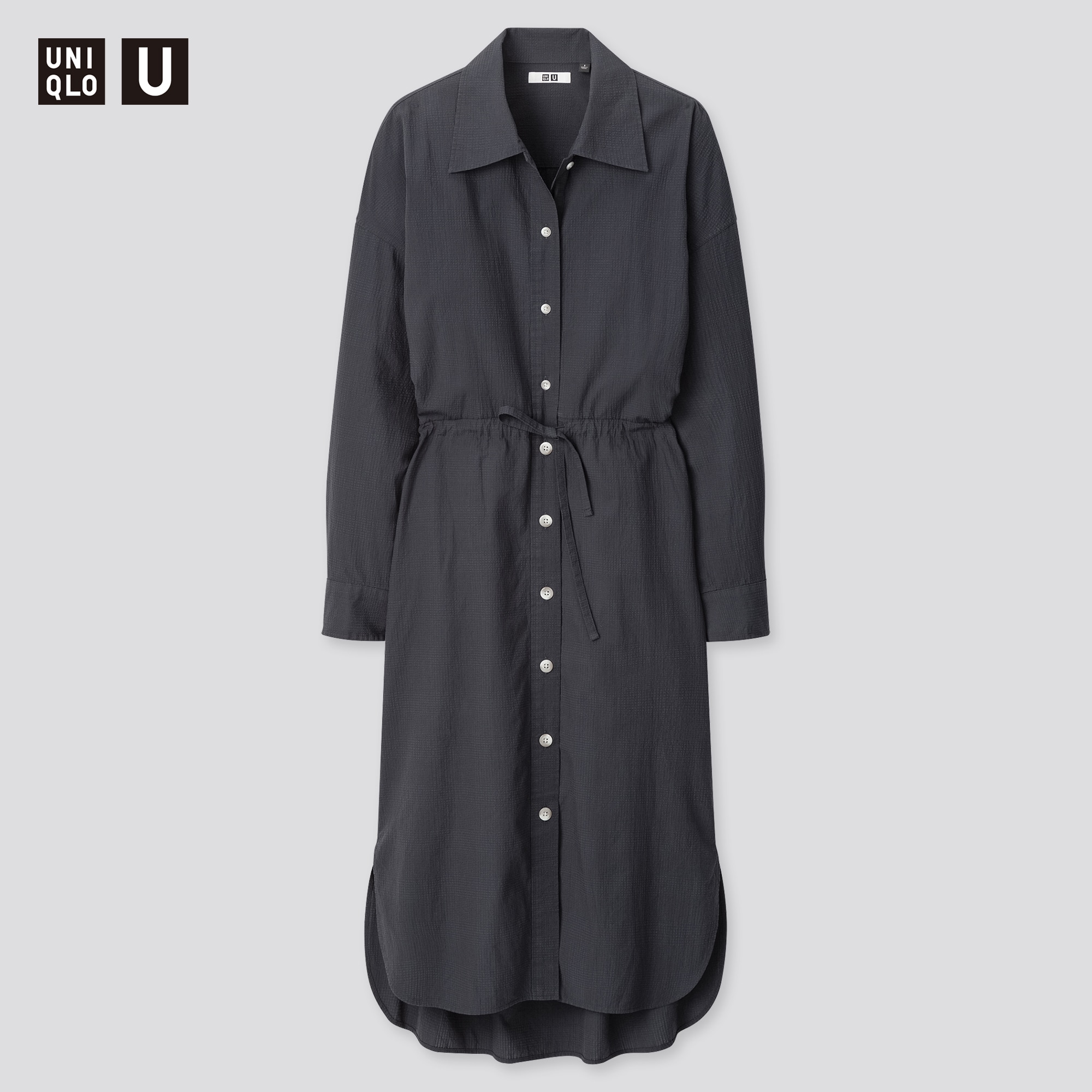 Uniqloのデニムシャツワンピース 長袖 Stylehint