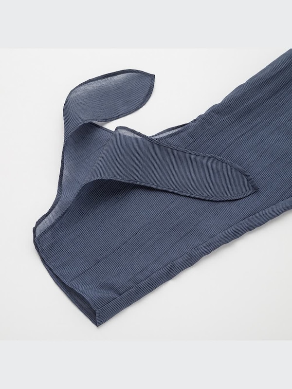 クレープボートネックチュニック（長袖）