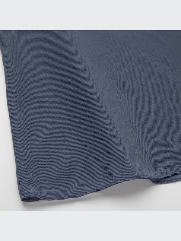 クレープボートネックチュニック（長袖）