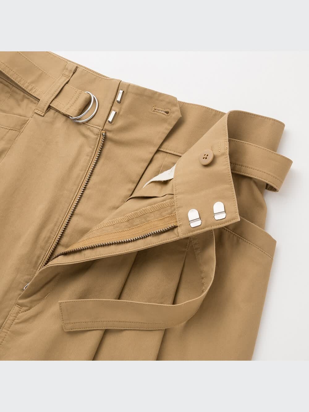 出品専用 ユニクロ公式 | コットンツイルベルテッドスカート