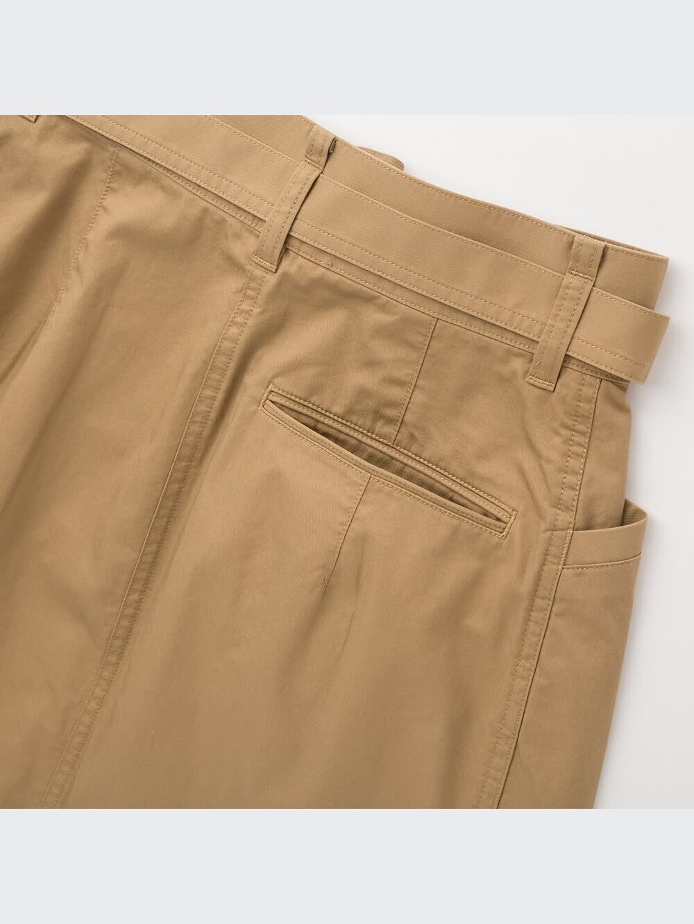 ユニクロ公式 | コットンツイルベルテッドスカート