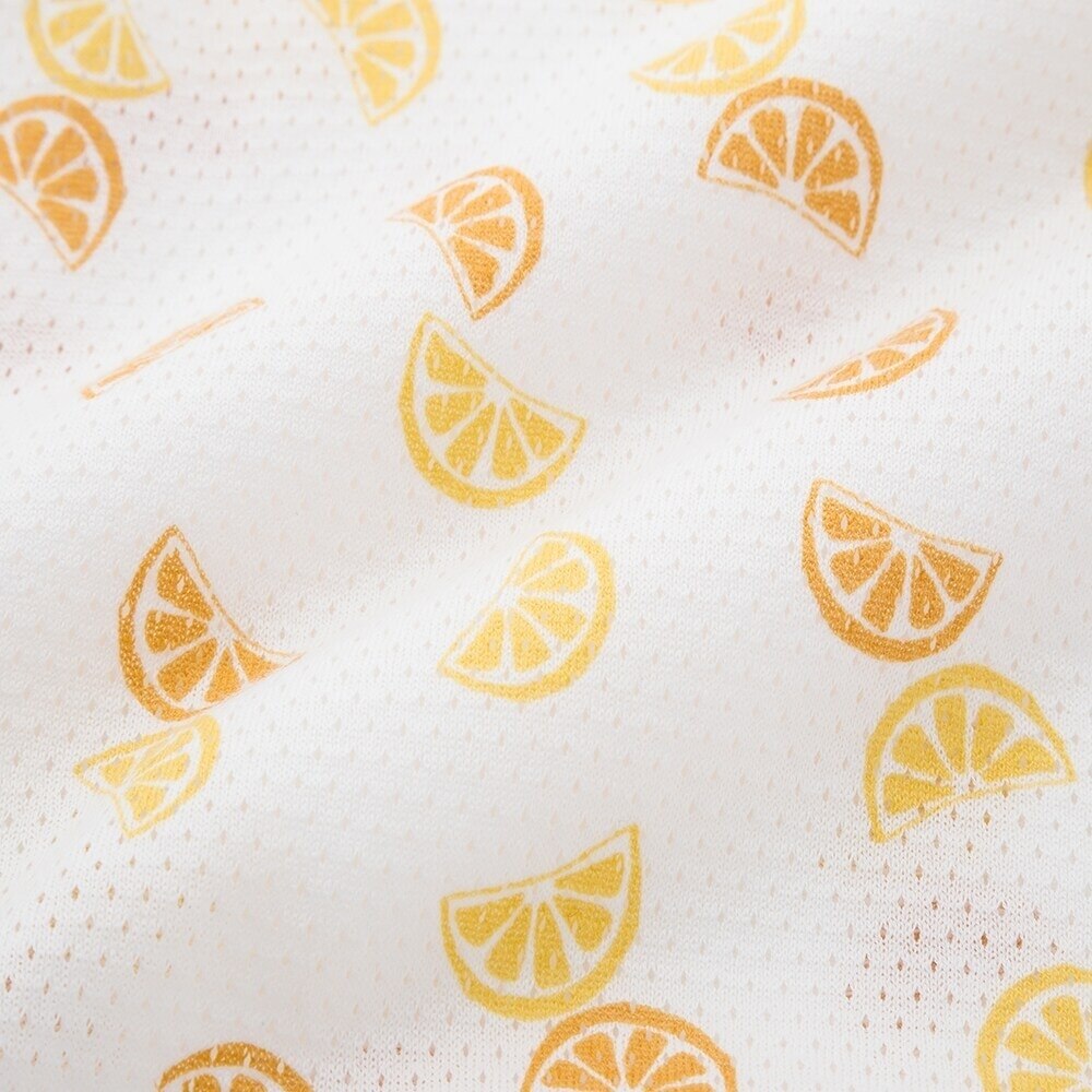 コットンメッシュインナーボディ オレンジ ノースリーブ 前開き 2枚組 ユニクロ