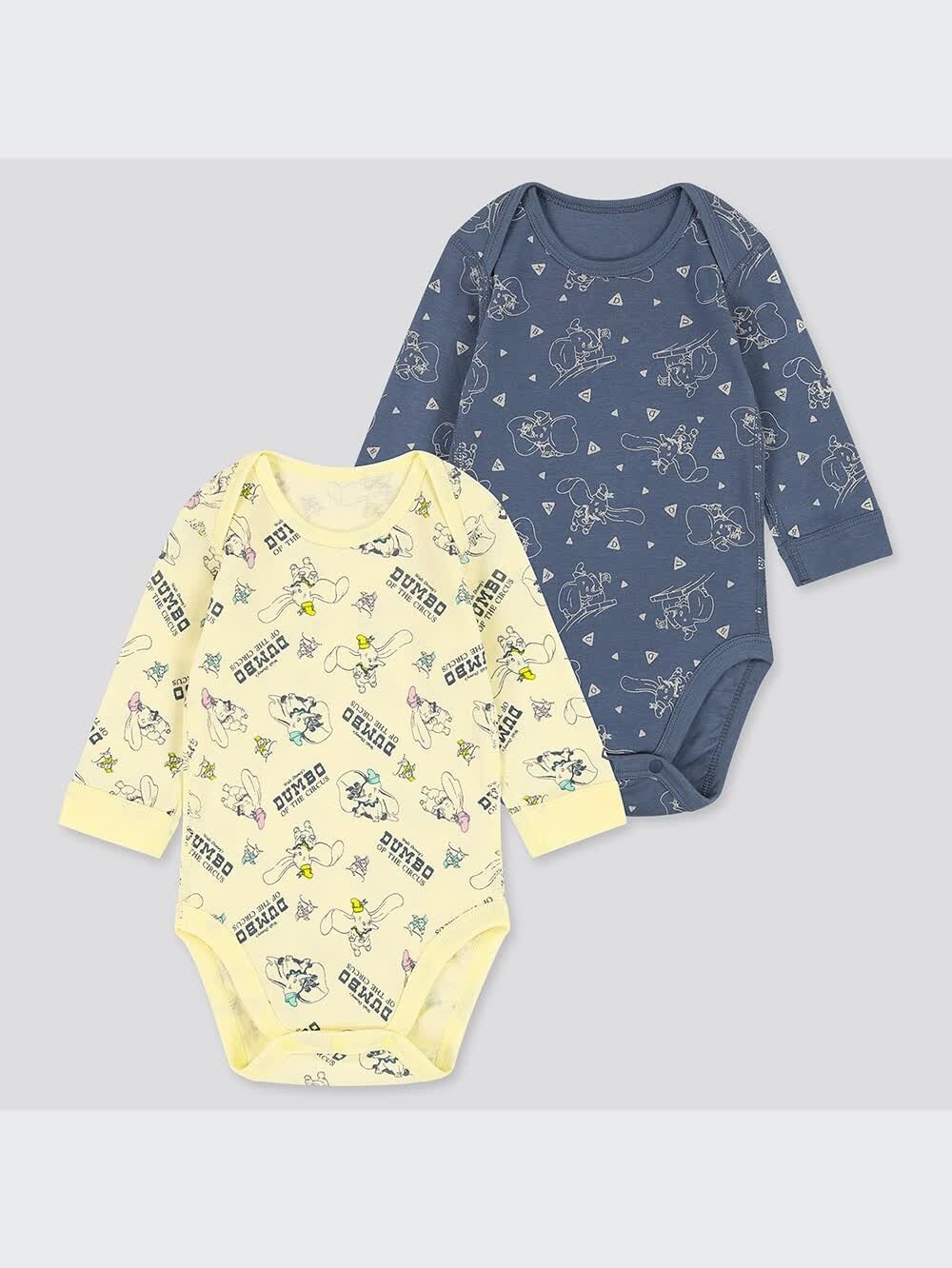 新品未使用　送込☆ディズニー　ユニクロ　ダンボ　パジャマ　L★レディース　サテン　ルームウェア　ネイビー　長袖