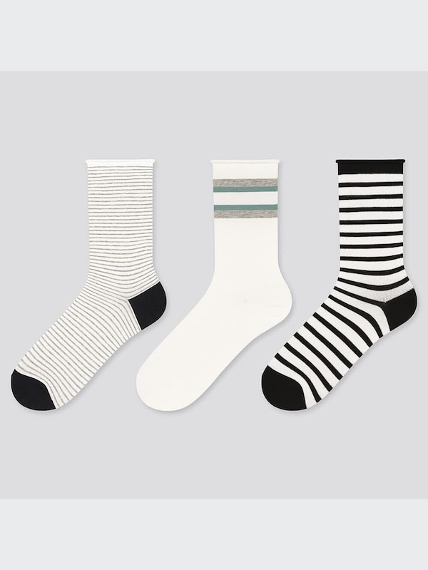 レギュラーソックス（ボーダー・3足組）