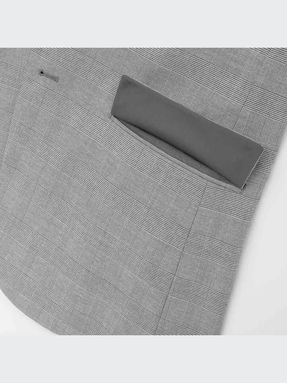 TRADE-MARK ウシタ昭和の圧水井 ユニクロ公式 | 感動ジャケット（グレンチェック・袖丈着丈標準）