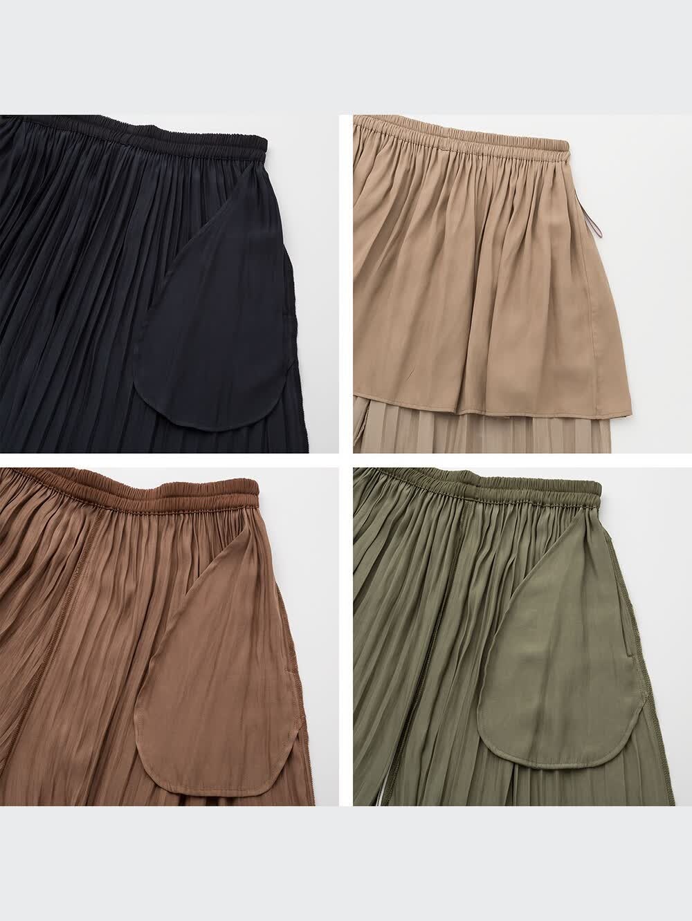 さいさいさい ユニクロ公式 | プリーツパンツ（丈長め46～50cm）