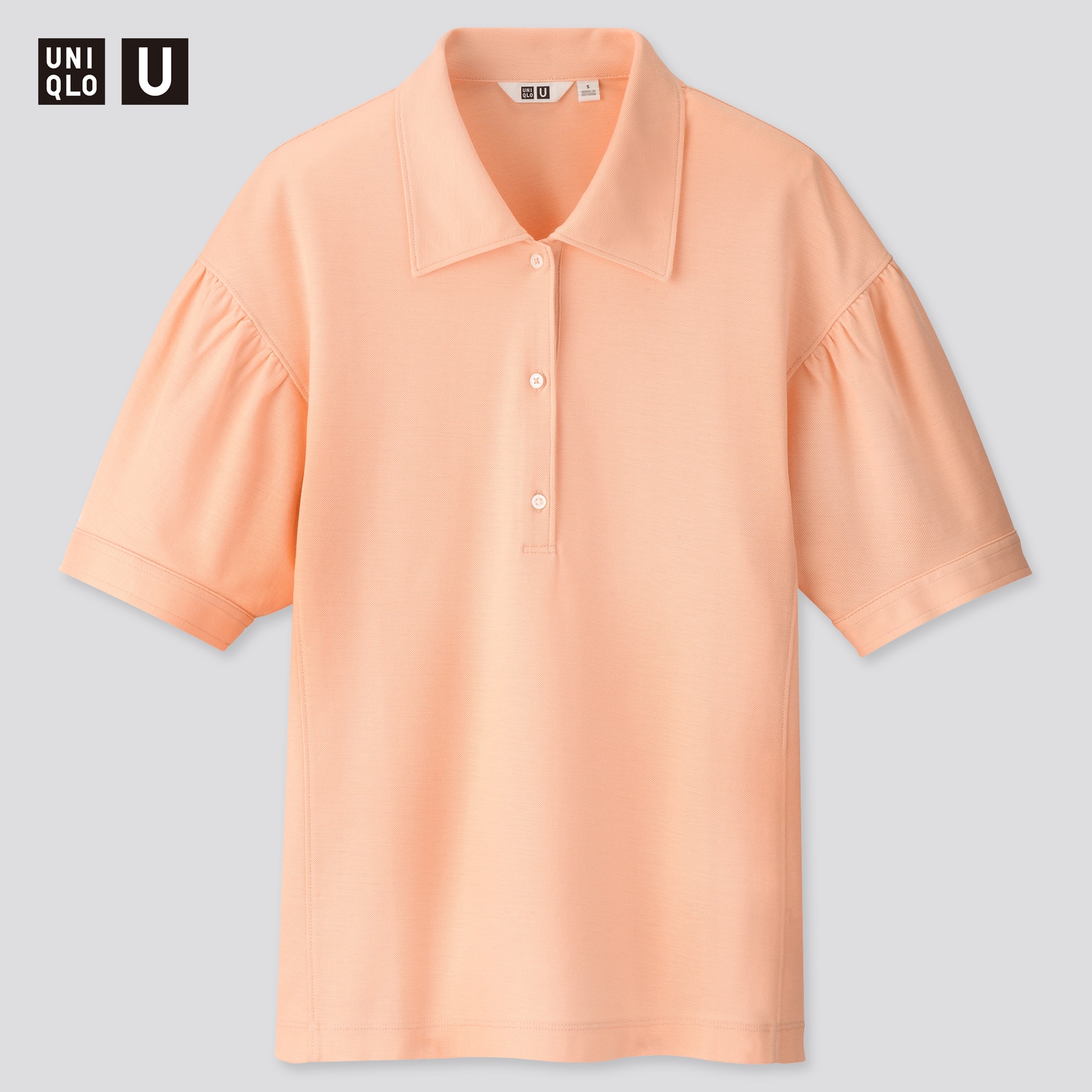UNIQLOのギャザースリーブポロシャツ（半袖） | StyleHint