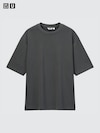 エアリズムコットンオーバーサイズTシャツ/5分袖