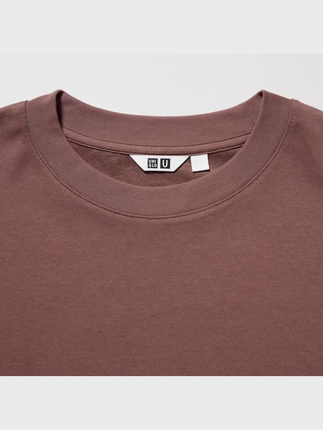 Uniqlo U AIRism Cotton Oversized Crew Neck Half Sleeve T-Shirt