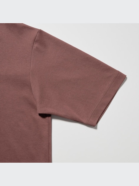 Uniqlo U AIRism Cotton Oversized Crew Neck Half Sleeve T-Shirt