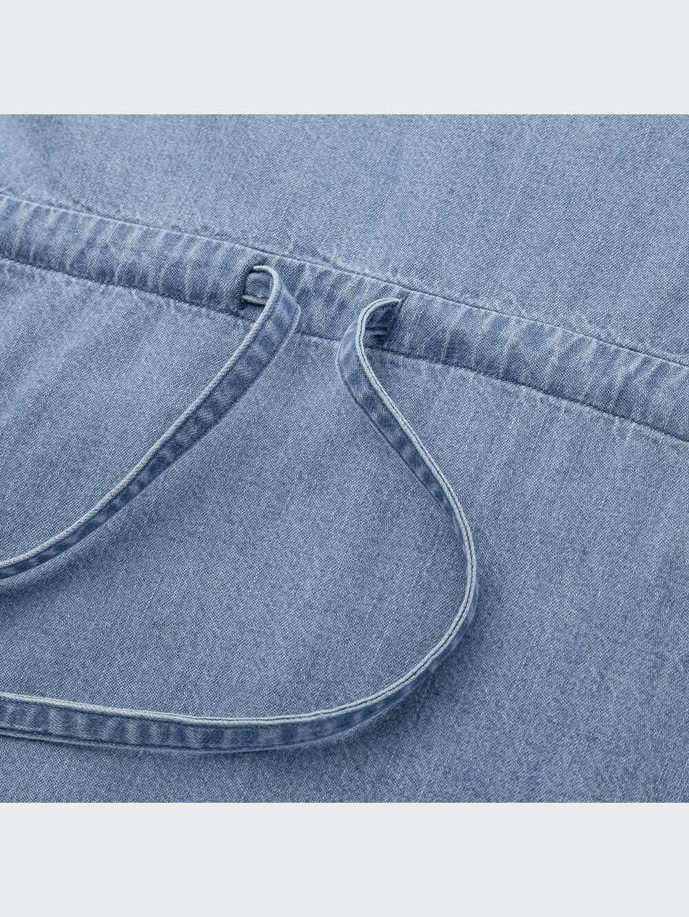 極美品✨20AW セオリー ドローストリングワンピース リキッドツイル M AZUL BY MOUSSY ワンピース レイヤードセットドローストリング