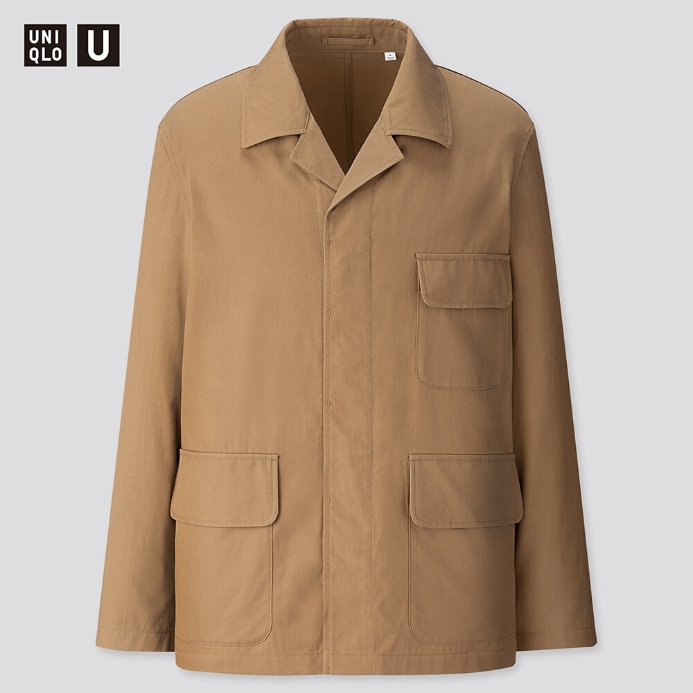 Uniqlo U ハンティングジャケット 37Brown L 【スーパーセール