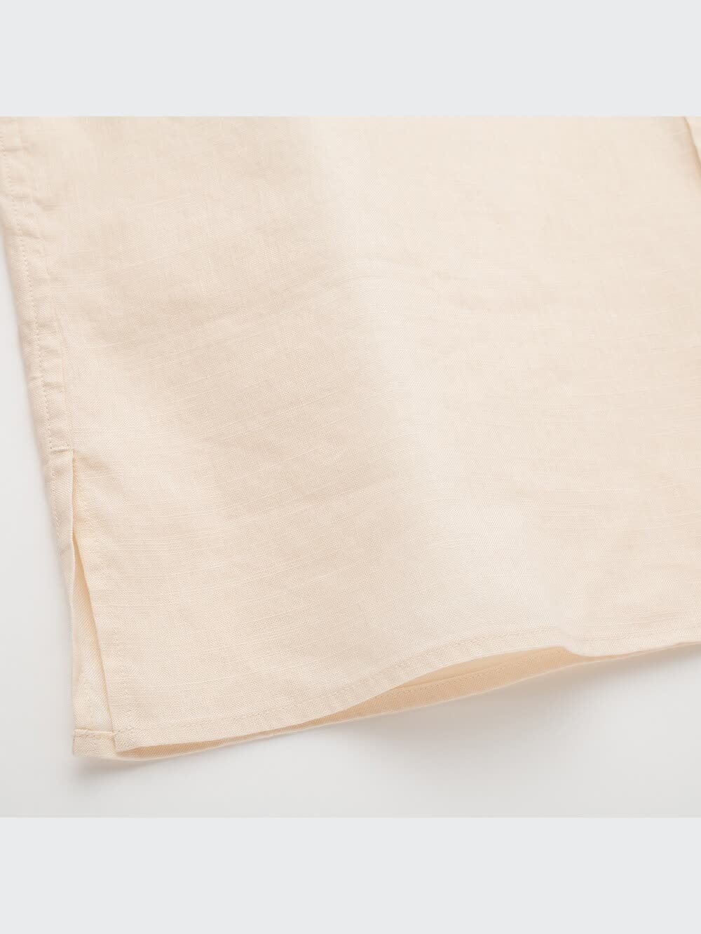 ユニクロ公式 | コットンリネンスタンドカラーシャツ（長袖）