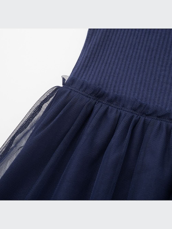 GIRLS チュールワンピース（ノースリーブ）