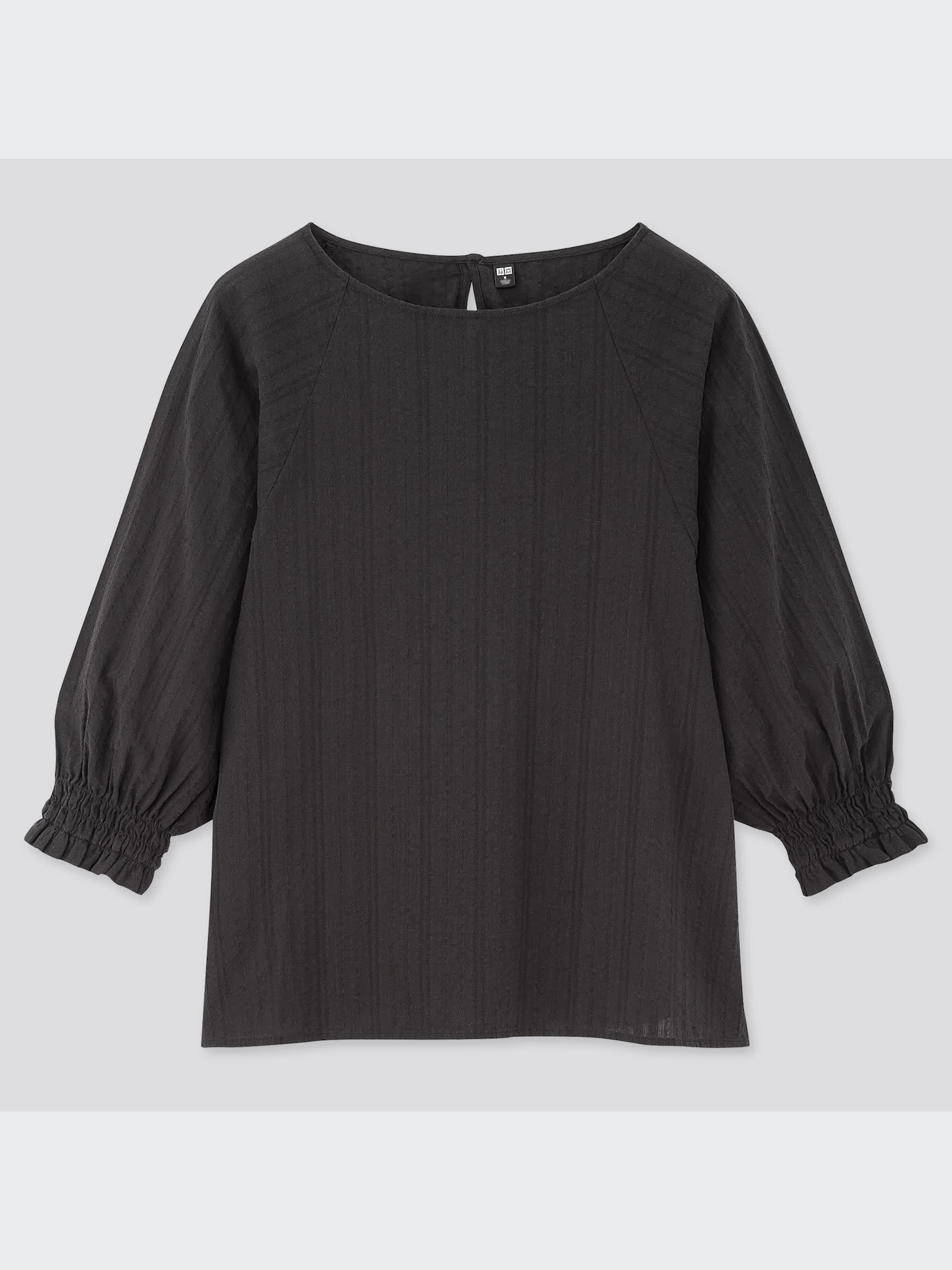 ユニクロ公式 | コットンドビーシャーリングブラウス（7分袖）