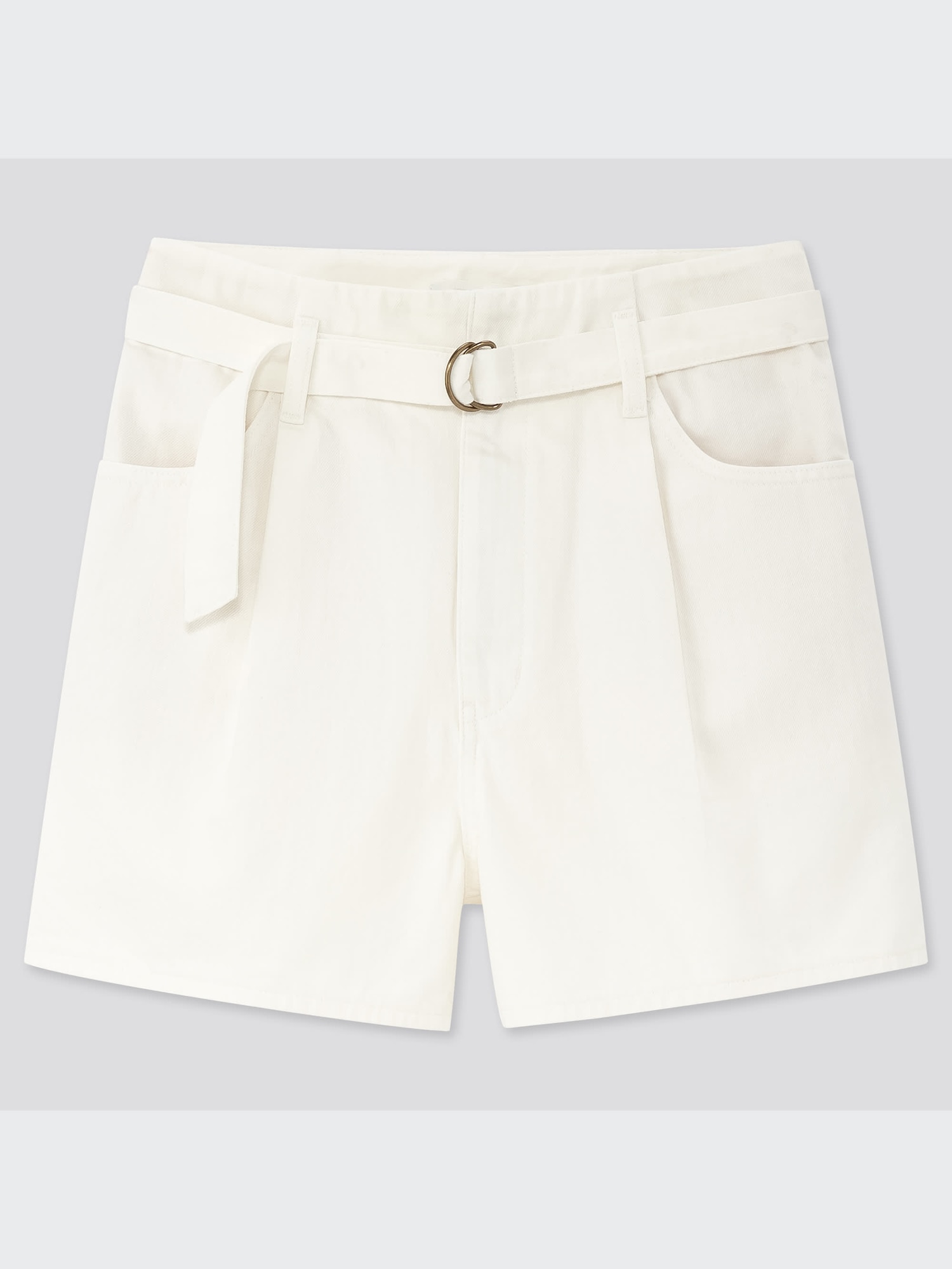 ユニクロ公式 | ハイライズベルテッドデニムショートパンツ