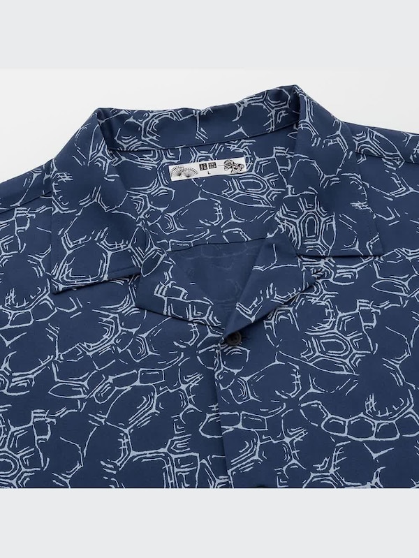 エンギモノオープンカラーシャツ（半袖）