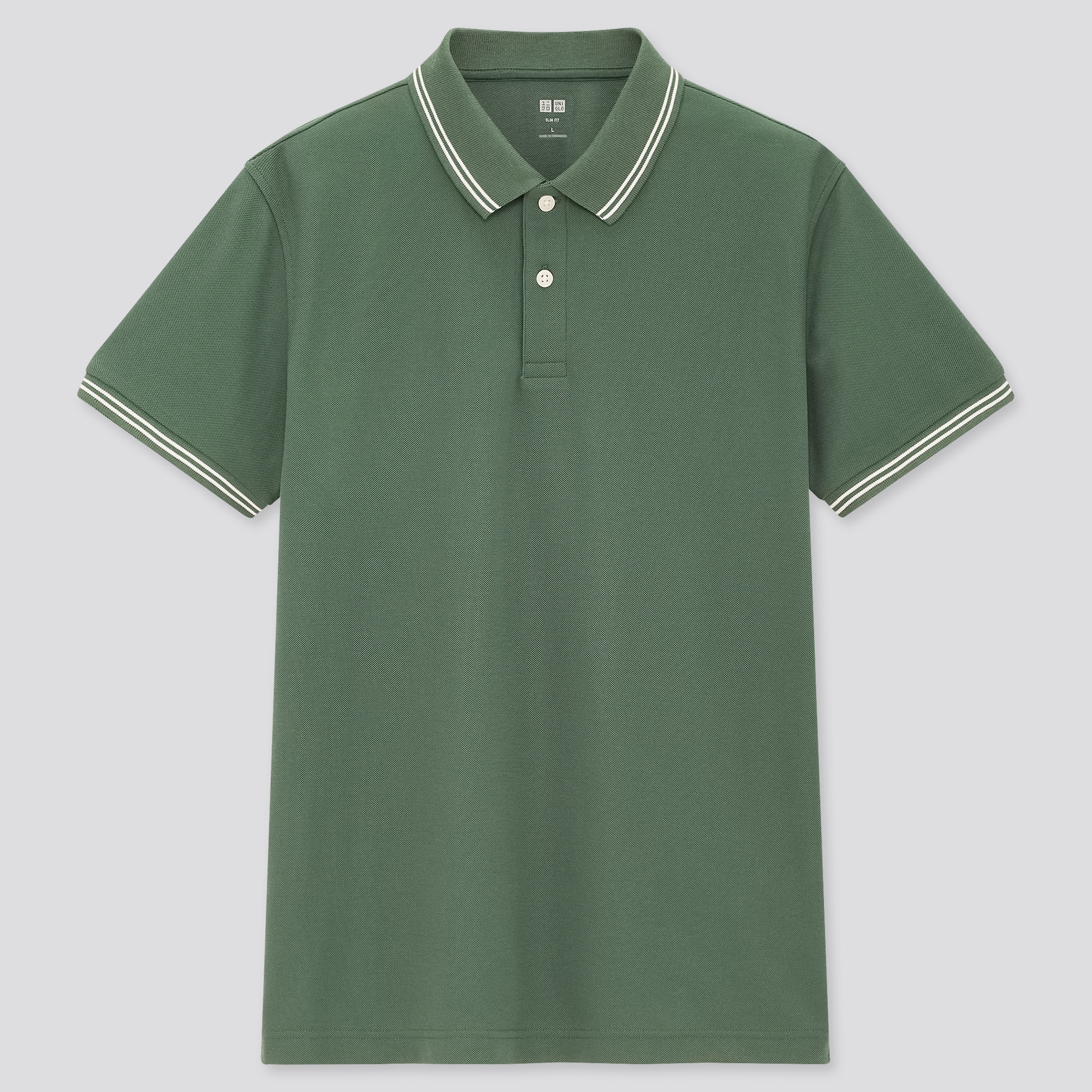 Uniqlo mens dry pique short sleeve polo shirt dark green Mens Fashion  Tops  Sets Tshirts  Polo Shirts on Carousell