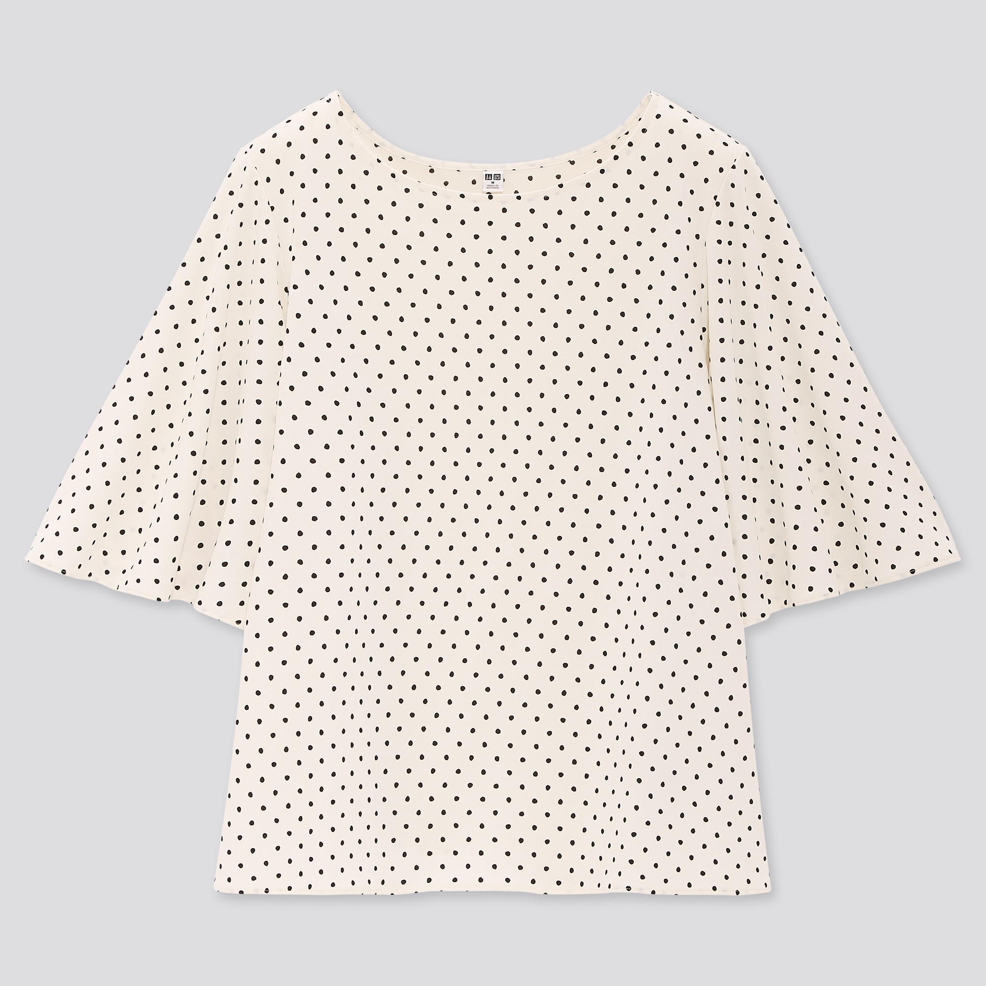 UNIQLOのJoy of PrintクレープジャージーT（ドット・5分袖） | StyleHint