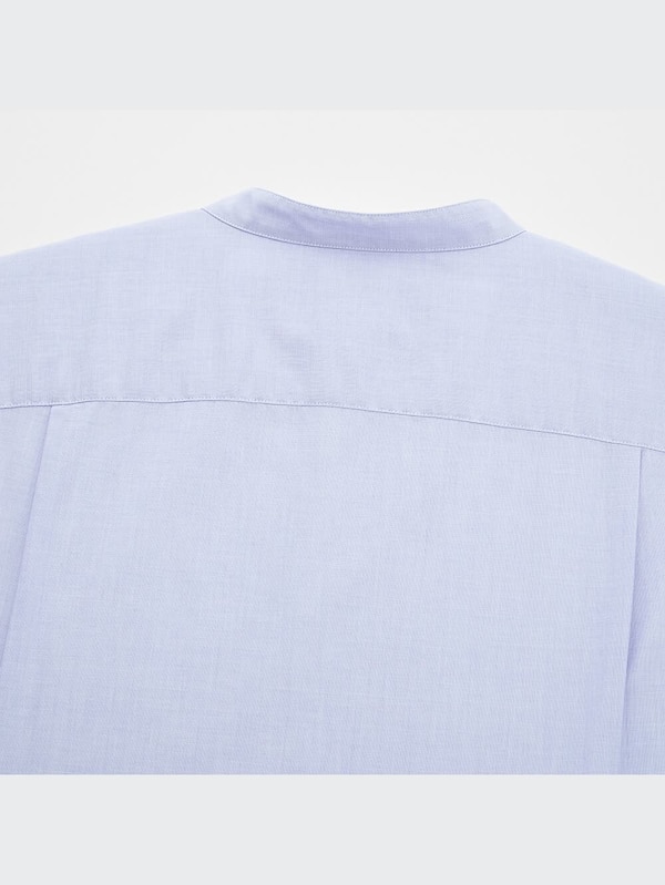 Kemeja Broadcloth Extra Fine Cotton Kerah Tegak (Pdk)