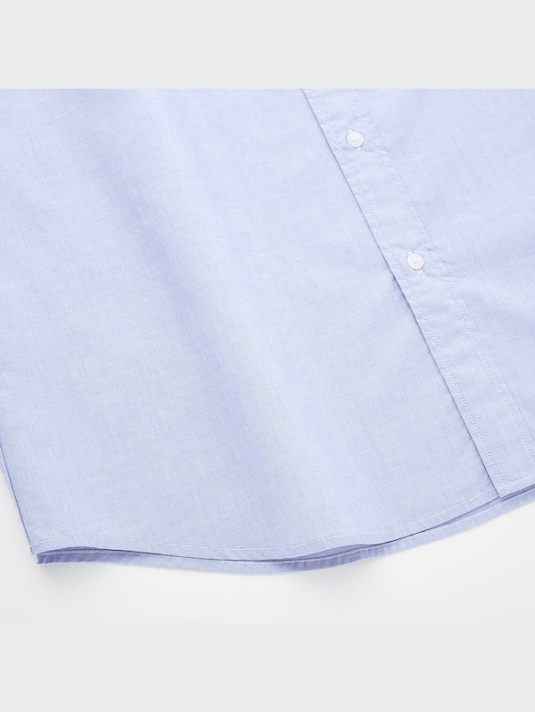 Kemeja Broadcloth Extra Fine Cotton Kerah Tegak (Pdk)