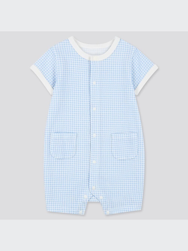 ショートオール（チェック・半袖・前開き）