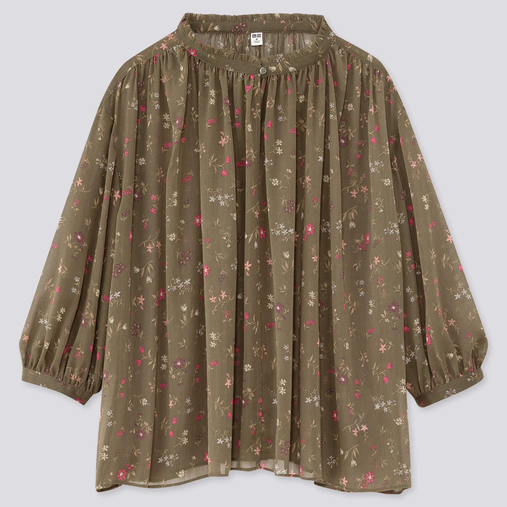 Joy of Printシフォンブラウス（7分袖）のサムネイル