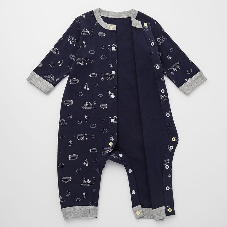 UNIQLO ユニクロ 80cm ベビー おくるみ ネイビー 防寒 男の子 星柄