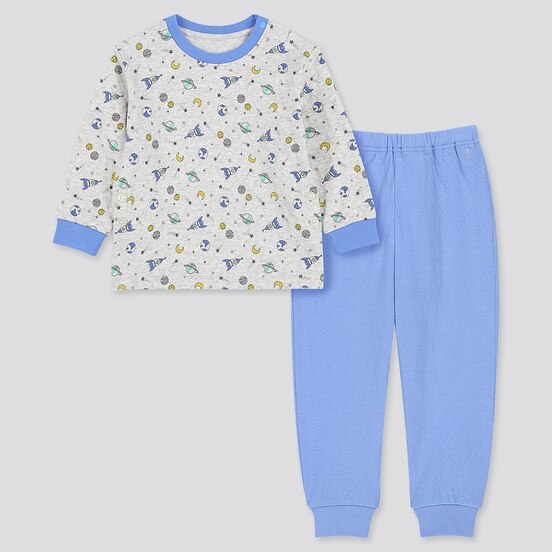 ダブルフェイスパジャマ ウチュウ 長袖 Baby ユニクロ