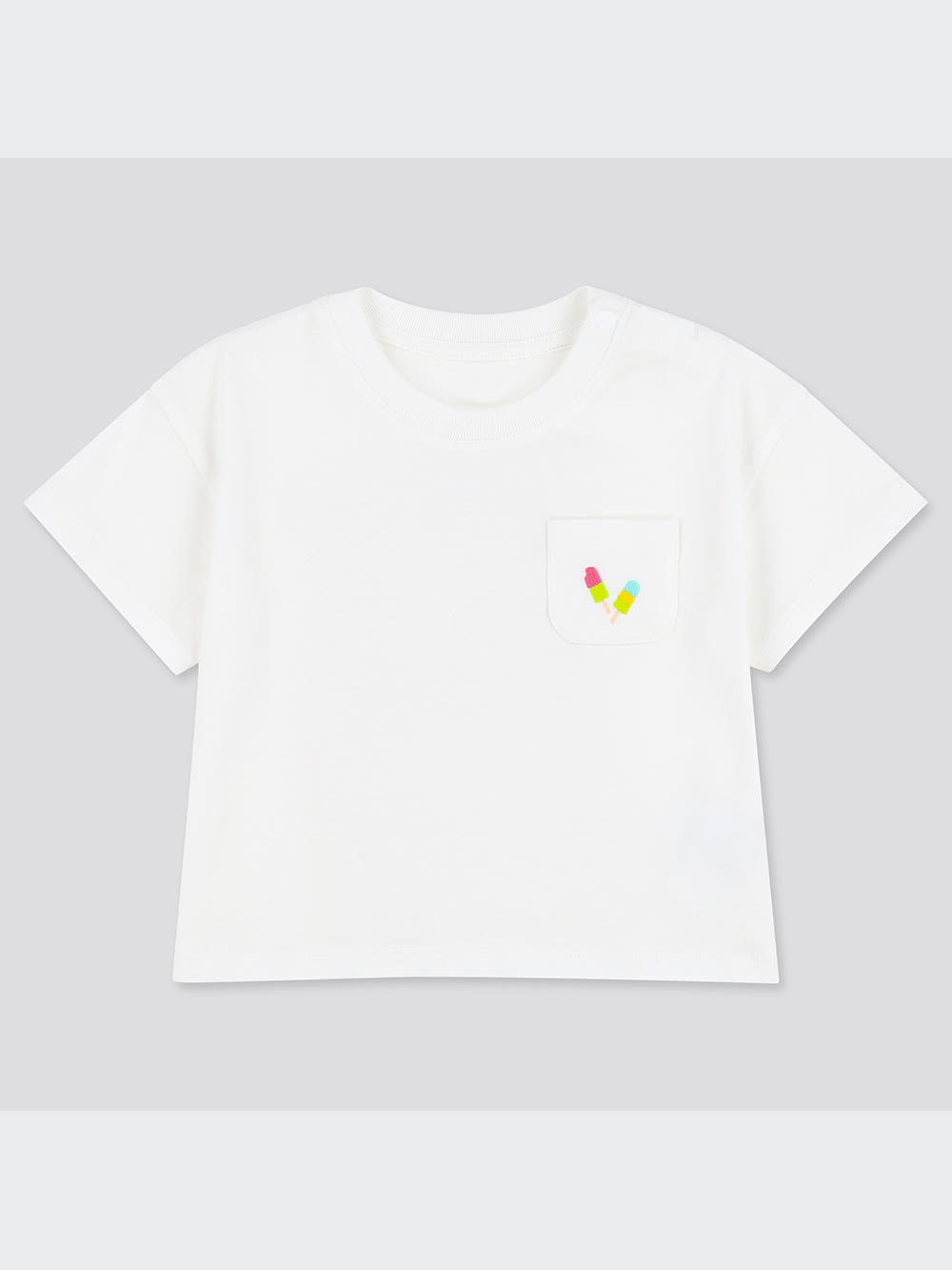 【アタバキ】 小さいサイズ ユニクロ公式 | クルーネックT（ポケツキ・半袖）(ベビー)