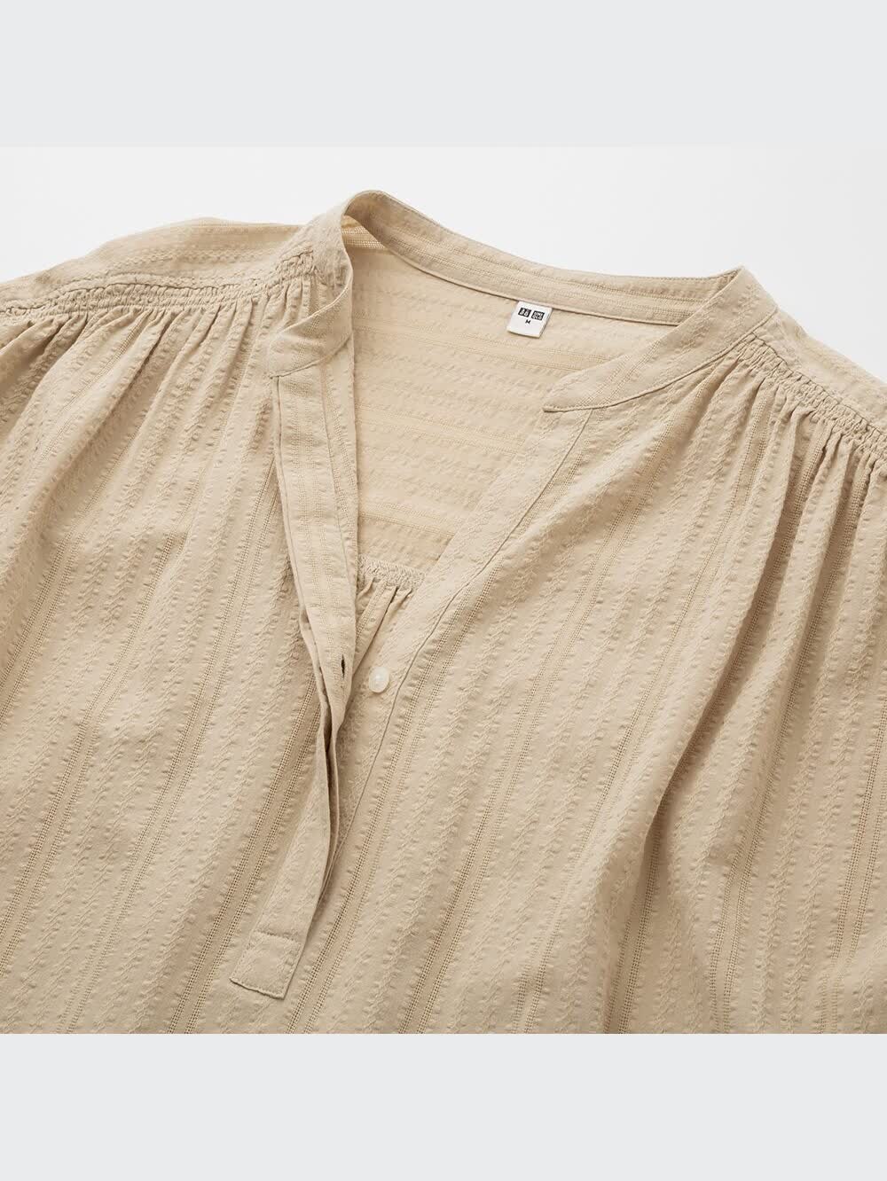 風蘭です 手のひらサイズくらいですね ユニクロ公式 | コットンドビーギャザーブラウス（長袖）