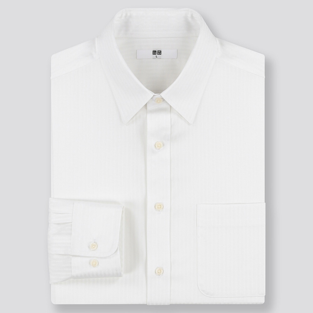 ユニクロ公式 | ファインクロスドビーシャツ（レギュラーカラー・長袖