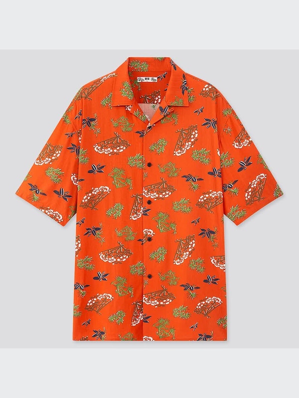 エンギモノオープンカラーシャツ（半袖）