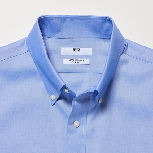 uniqlo no collar shirt