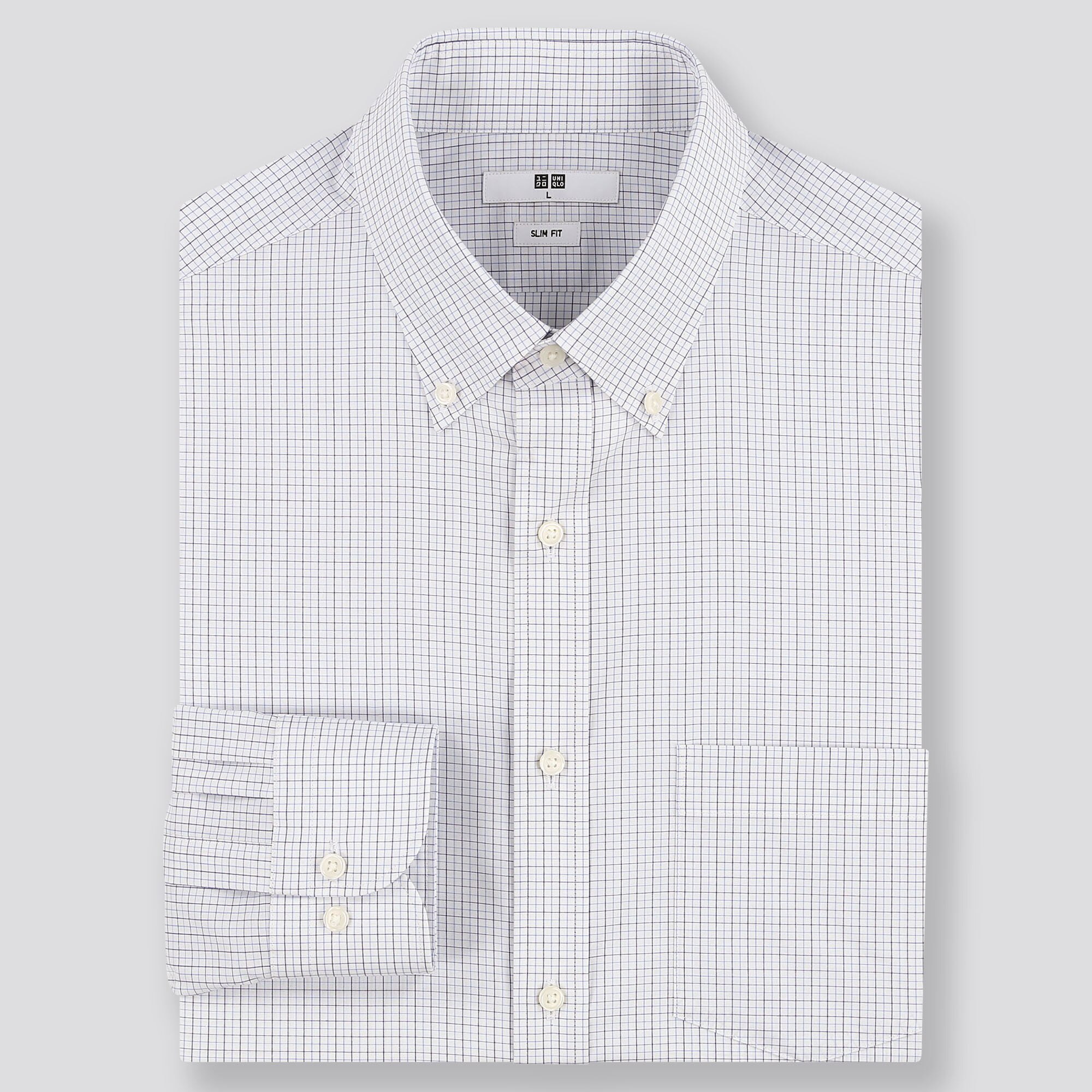 slim american pima cotton oxford shirt with mechanical stretch